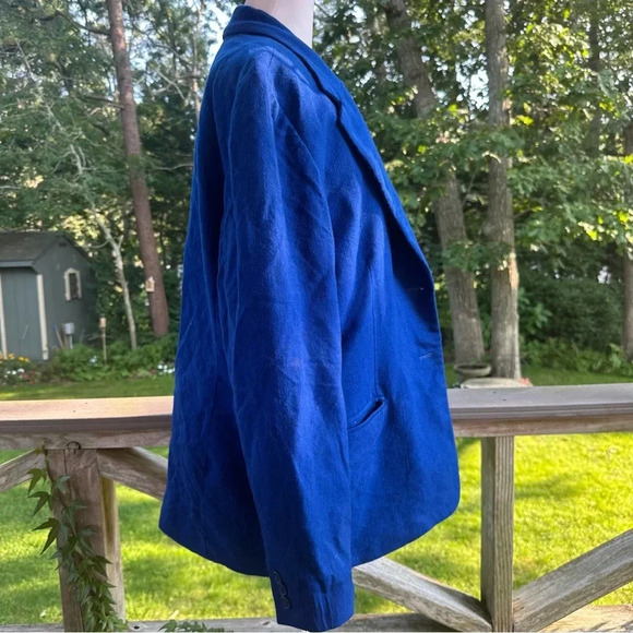 Pendleton Vintage Royal Blue Wool Blazer Large 16 - Picture 5 of 12